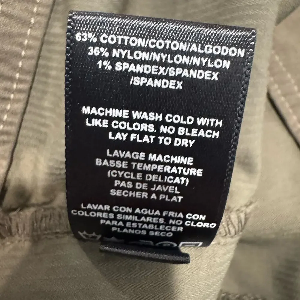 Kuhl Jacket Womens XS Button Zip Front Cargo Utility Olive Green Built In Hood - Picture 12 of 14